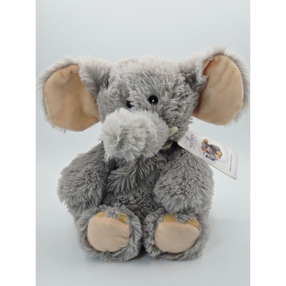 Warmies Elephant Microwavable Lavender Scented Plush Gray Stuffed Animal NEW